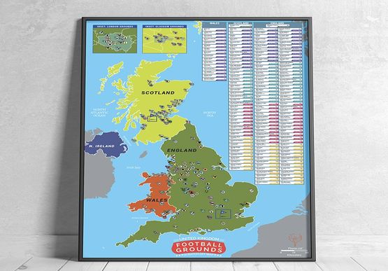 travel scratch off posters uk football grounds